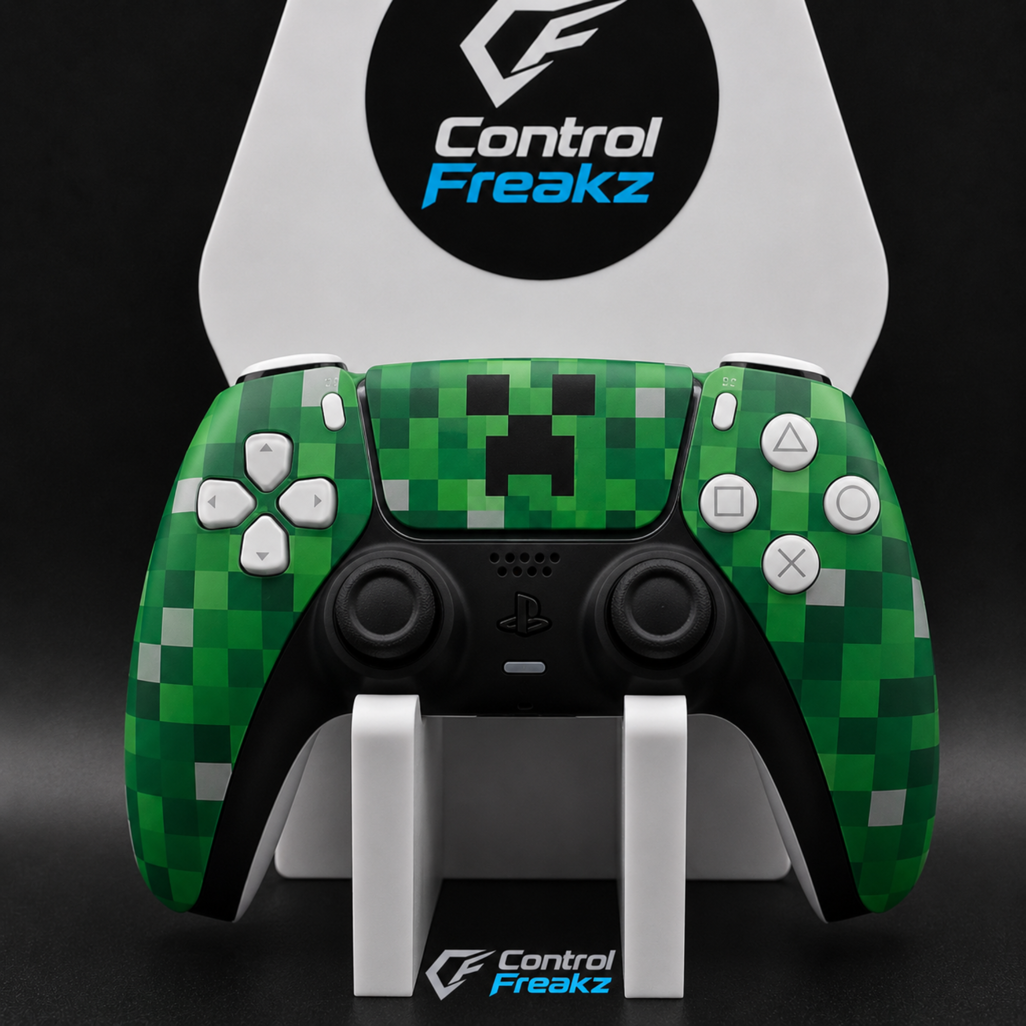 Minecraft Creeper Green PS5 Custom Controller