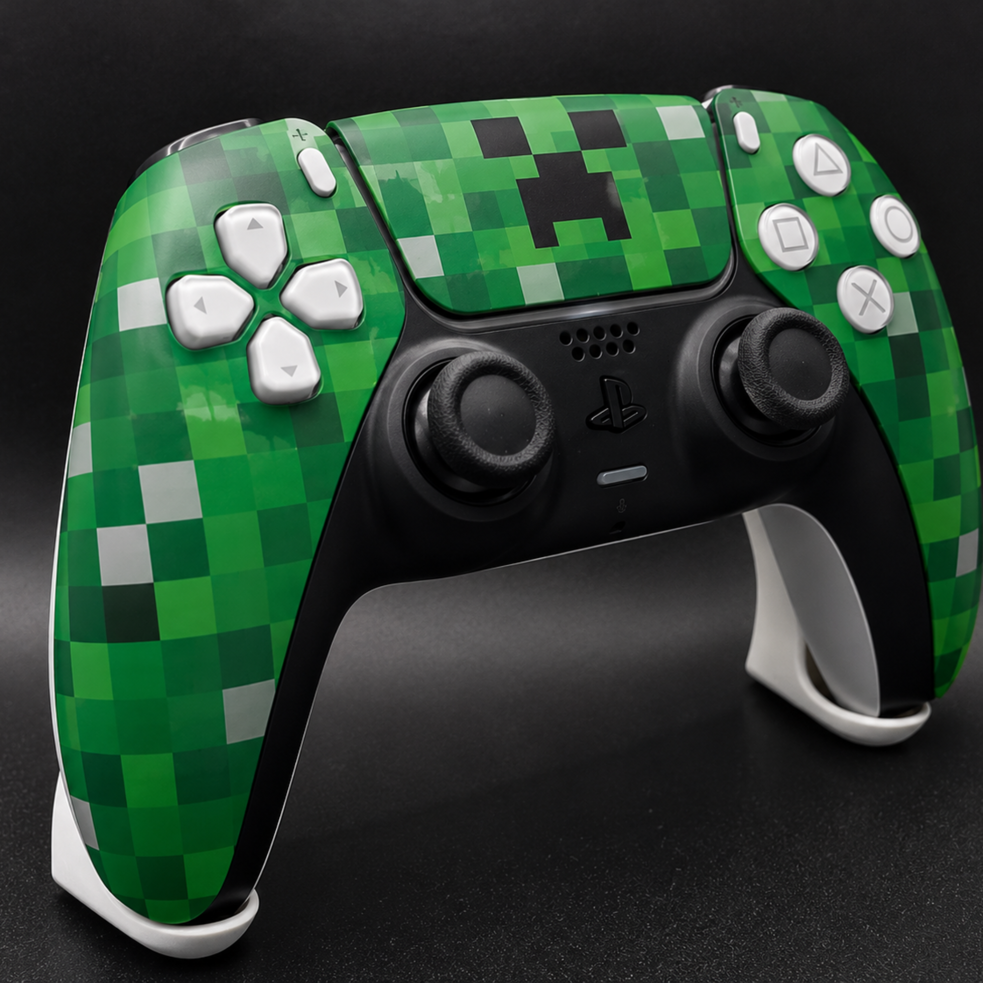 Minecraft Creeper Green PS5 Custom Controller