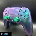 Custom ps5 performance controller UK by Control Freakz featuring Hall Effect TMR thumbsticks, mouse click triggers, rear paddles and competitive gaming upgrades.