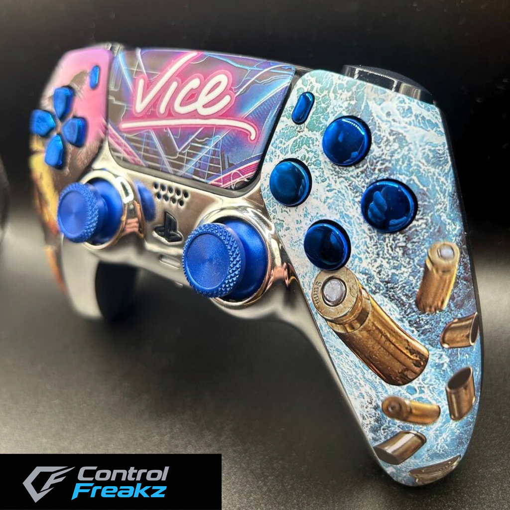 Control Freakz PS5 Vice City Edition Controller – Chrome Performance Build